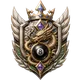 8-ball rank 11 badge: King