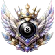 8-ball rank 12 badge: Legend